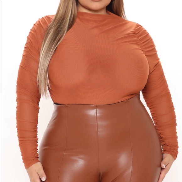 Fashionnova Tori Mesh Long Sleeve Top - Picture 1 of 4